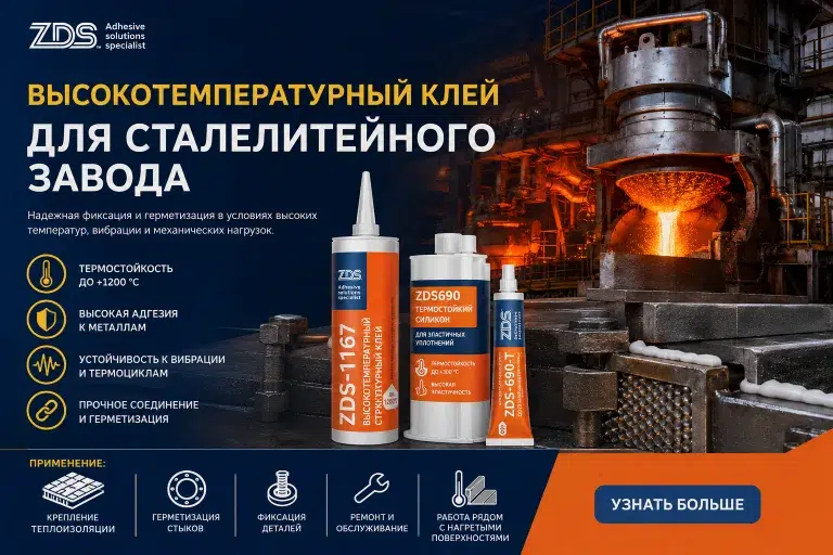 Зачем сталелитейному заводу нужен высокотемпературный клей