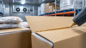 Клей-расплав для упаковки замороженных продуктов в холодовой цепи
